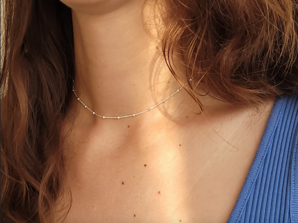 Collier ras de cou en argent 925 recyclé – Image 3