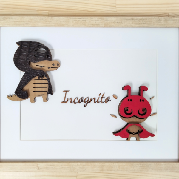 Tableau Décoratif Animaux Ludique en Carton - Décoration enfant