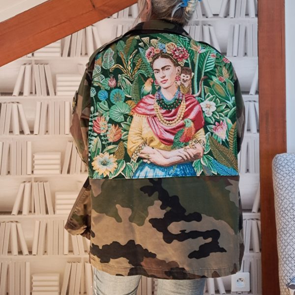 Veste Militaire Upcyclée taille XXL