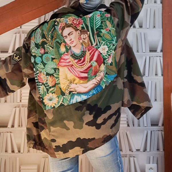 Veste Militaire Upcyclée taille XXL – Image 2