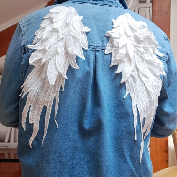 Sur Chemise en jean Upcyclée taille XL – Image 2