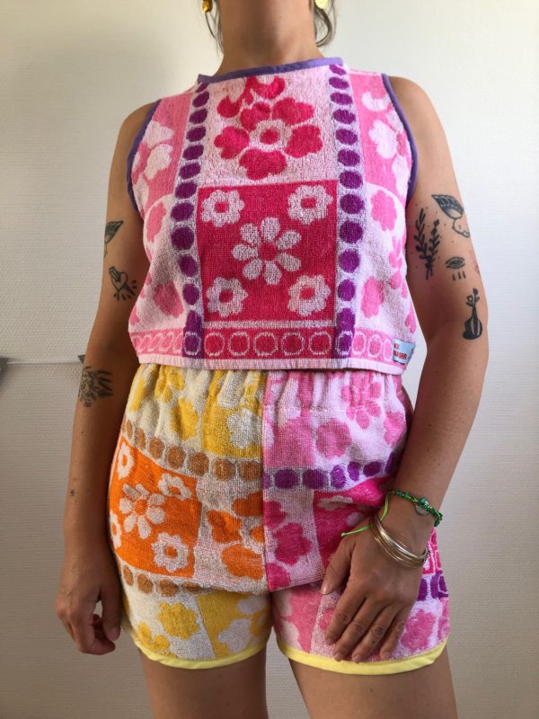 Ensemble en serviettes vintage