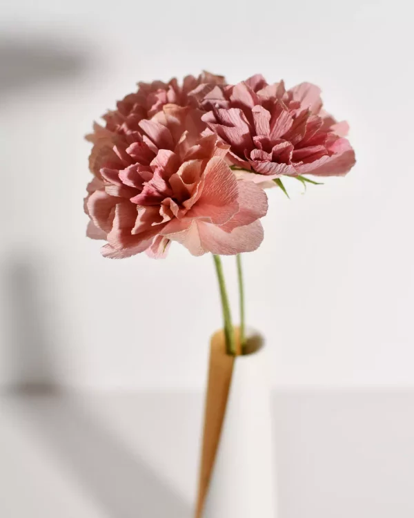 Trio Rosé – Œillets en papier