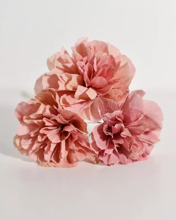 Trio Rosé – Œillets en papier – Image 5