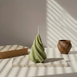 Bougie Chantilly décorative parfumée design vert