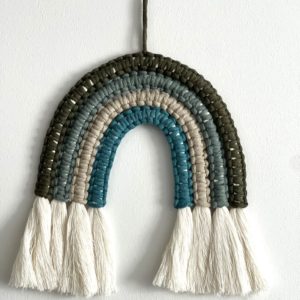 kit macramé arc en ciel